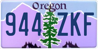 OR license plate 944ZKF