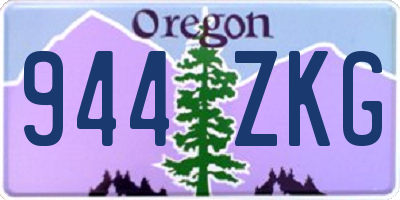 OR license plate 944ZKG