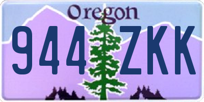 OR license plate 944ZKK