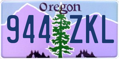 OR license plate 944ZKL