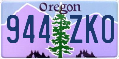 OR license plate 944ZKO