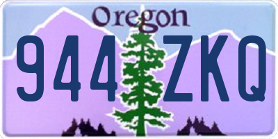 OR license plate 944ZKQ
