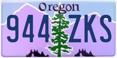 OR license plate 944ZKS