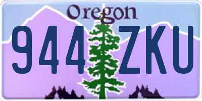 OR license plate 944ZKU
