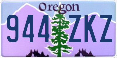 OR license plate 944ZKZ