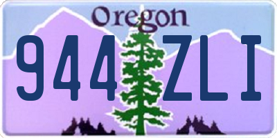 OR license plate 944ZLI