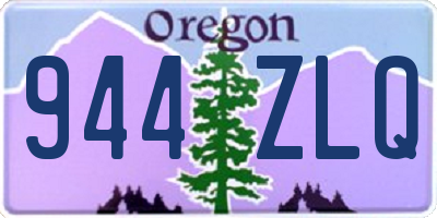 OR license plate 944ZLQ