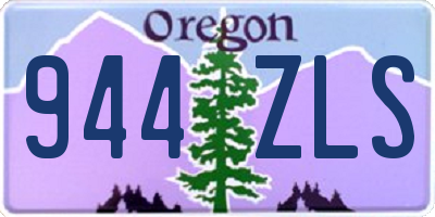 OR license plate 944ZLS