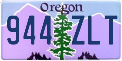 OR license plate 944ZLT