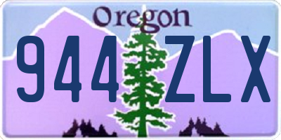 OR license plate 944ZLX