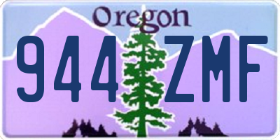 OR license plate 944ZMF