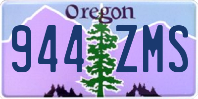 OR license plate 944ZMS
