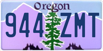 OR license plate 944ZMT