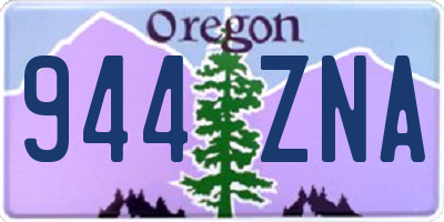 OR license plate 944ZNA