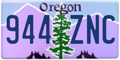 OR license plate 944ZNC