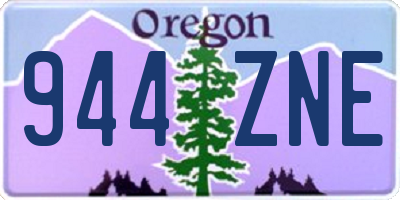 OR license plate 944ZNE