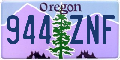 OR license plate 944ZNF