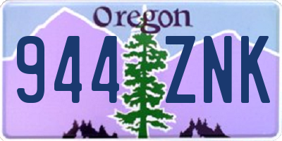 OR license plate 944ZNK