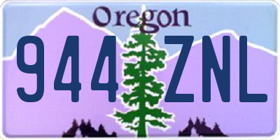 OR license plate 944ZNL