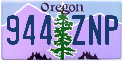 OR license plate 944ZNP