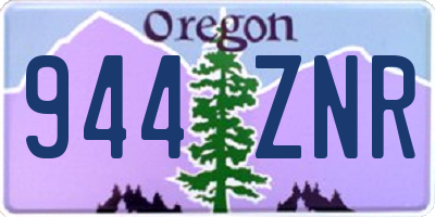 OR license plate 944ZNR