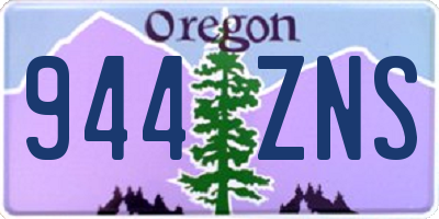 OR license plate 944ZNS