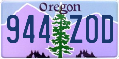 OR license plate 944ZOD