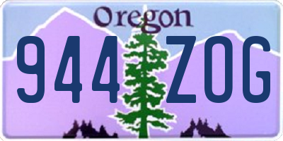 OR license plate 944ZOG