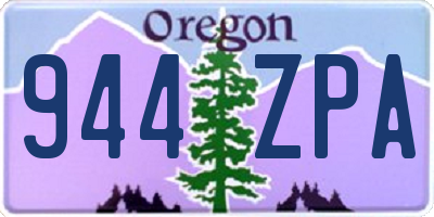 OR license plate 944ZPA