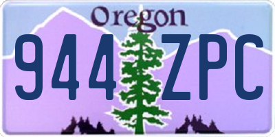 OR license plate 944ZPC
