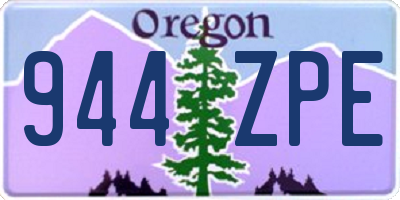 OR license plate 944ZPE
