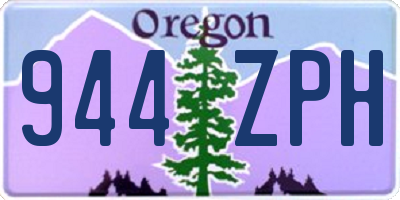 OR license plate 944ZPH