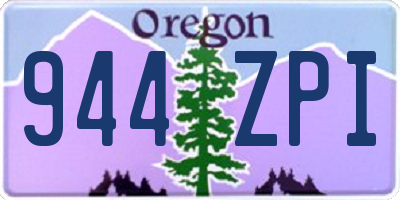 OR license plate 944ZPI