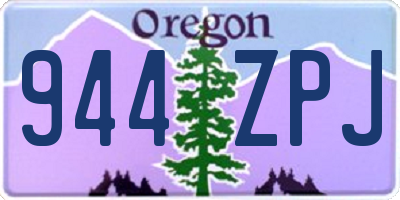 OR license plate 944ZPJ