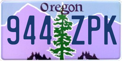 OR license plate 944ZPK