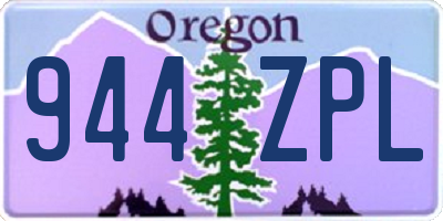 OR license plate 944ZPL