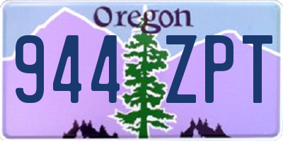 OR license plate 944ZPT