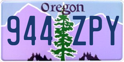 OR license plate 944ZPY