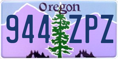 OR license plate 944ZPZ