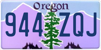OR license plate 944ZQJ