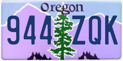 OR license plate 944ZQK