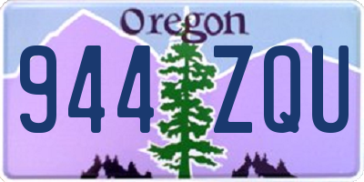OR license plate 944ZQU