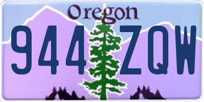 OR license plate 944ZQW