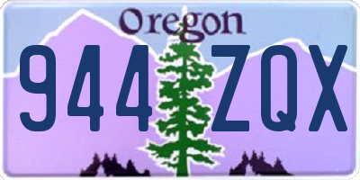 OR license plate 944ZQX
