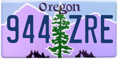 OR license plate 944ZRE