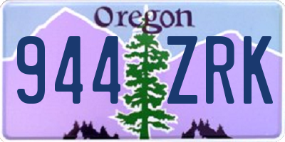 OR license plate 944ZRK