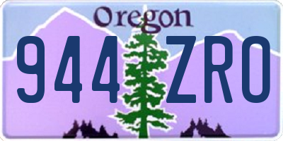 OR license plate 944ZRO