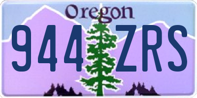 OR license plate 944ZRS