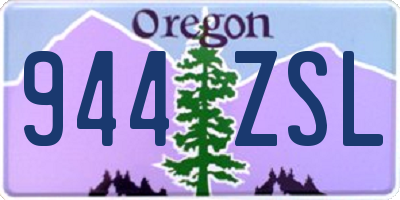 OR license plate 944ZSL
