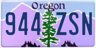 OR license plate 944ZSN